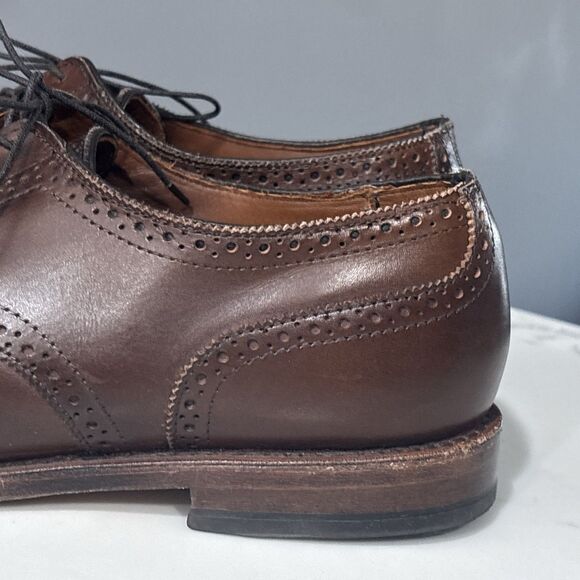 Allen Edmonds Strand Leather Cap Toe Oxford Mens 10.5 D Brown Dress Shoes main image 6